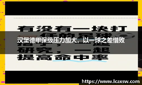 汉堡德甲保级压力加大，以一球之差惜败